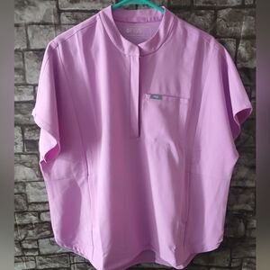 Figs Technical Collection  Light Pink Scrub Top